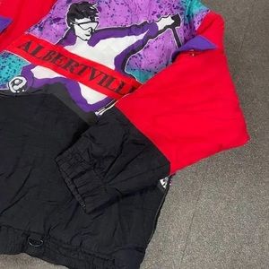 Vintage 1992 Albertville Winter Olympics Puffer Jacket 90s Coca Cola